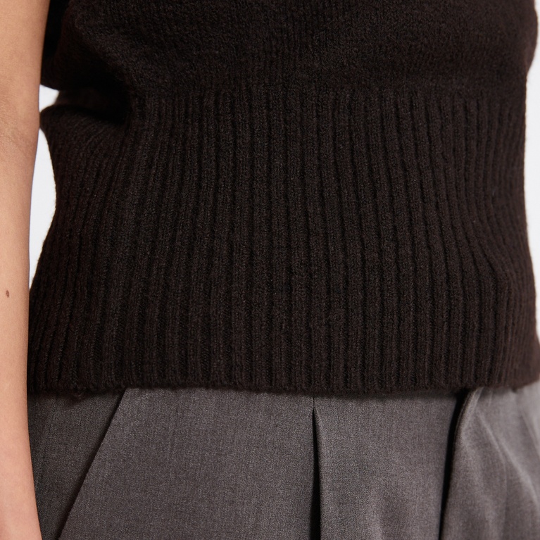 Cap sleeve knit top "Alisa"